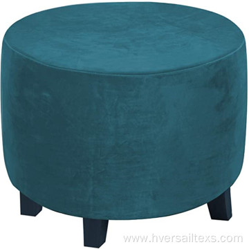 Indoor Round Ottoman Slipcovers Covers Slipcover